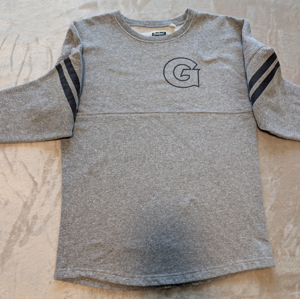 League Triblend Georgetown University Long Sleeve Spirit Jersey Hoyas Collegiate image 3